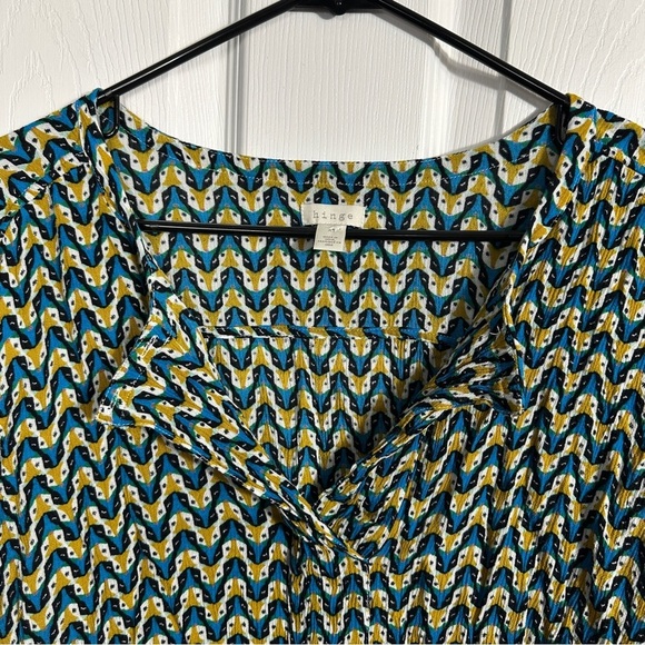 Hinge hi/lo crinkled shirt, open or closed neck, fox face design, longsleeve, XL - Picture 6 of 10